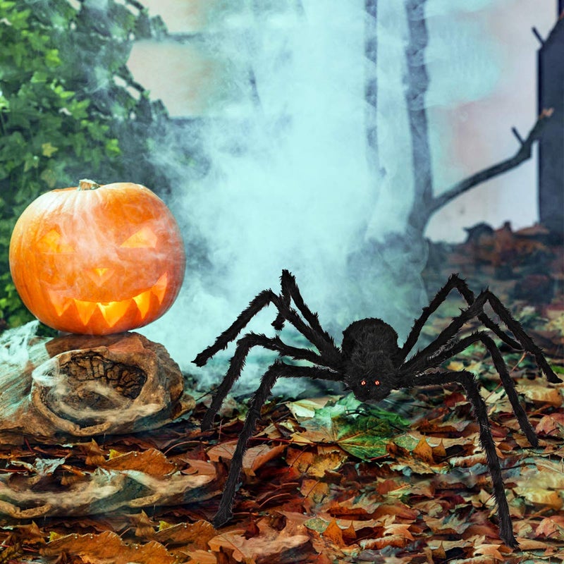 Dreampark Halloween Spider Decorations, 6 Pcs Realistic Hairy Spiders Set, Scary Spider Props for Indoor, Outdoor and Yard Creepy Decor (6 Different Sizes) - Image 4